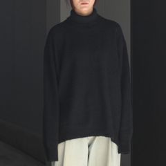 【残り一点】Wool/Alpaca Milled Knit Turtle Neck LS