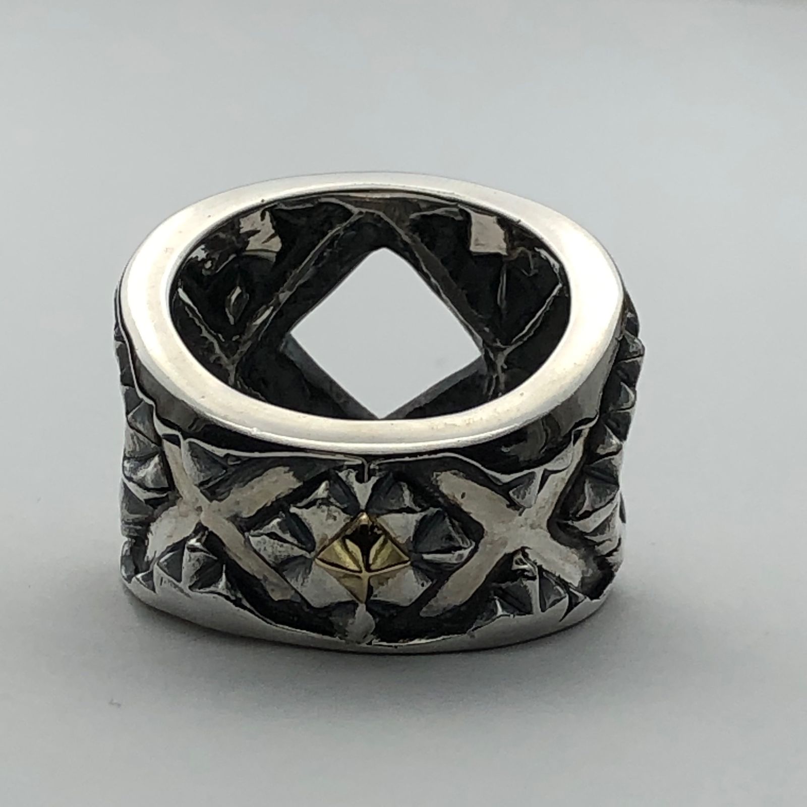 【お取り寄せ注文可能】Window Ring(SILVER×GOLD)