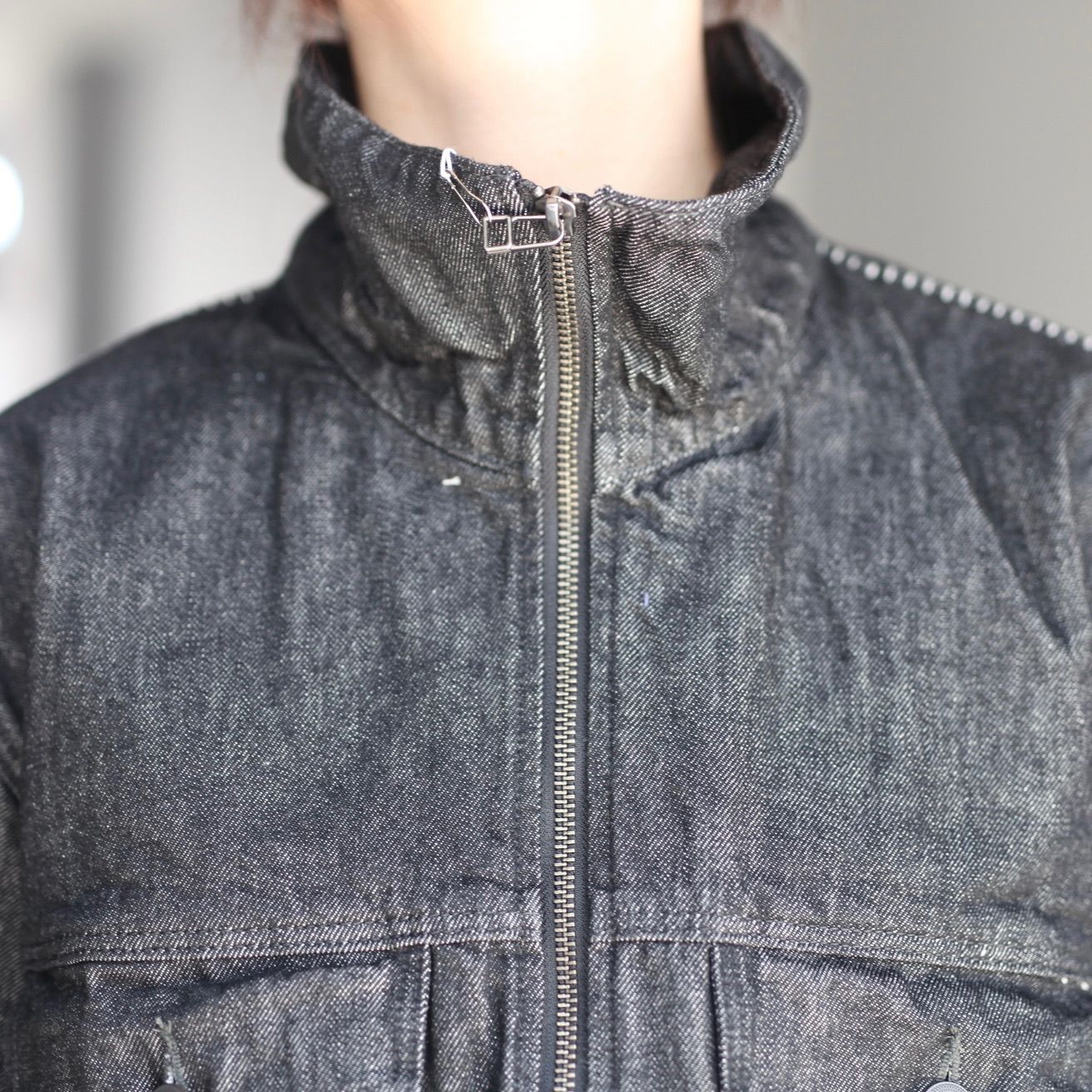 【残り一点】12.5OZデニムブルゾン(ONE WASH)