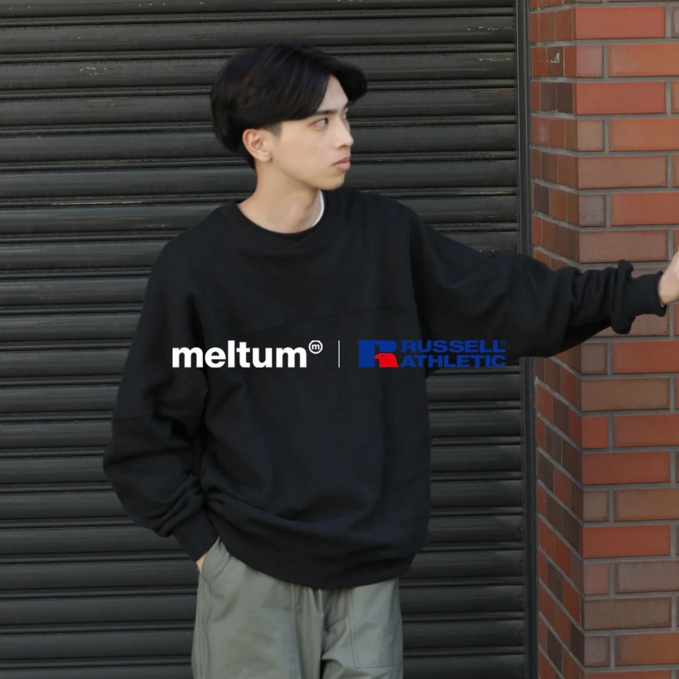 【残り一点】Cap Shoulder Sweat Shirt