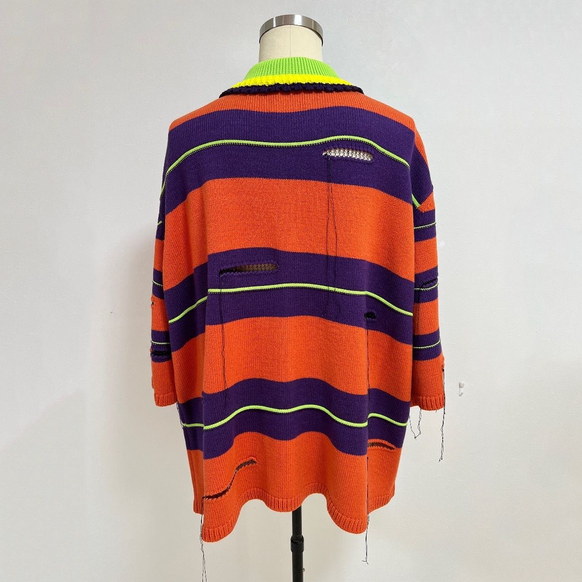 KIDILL - 【残り一点】Oversized Border Polo Knit(Collaboration with ...