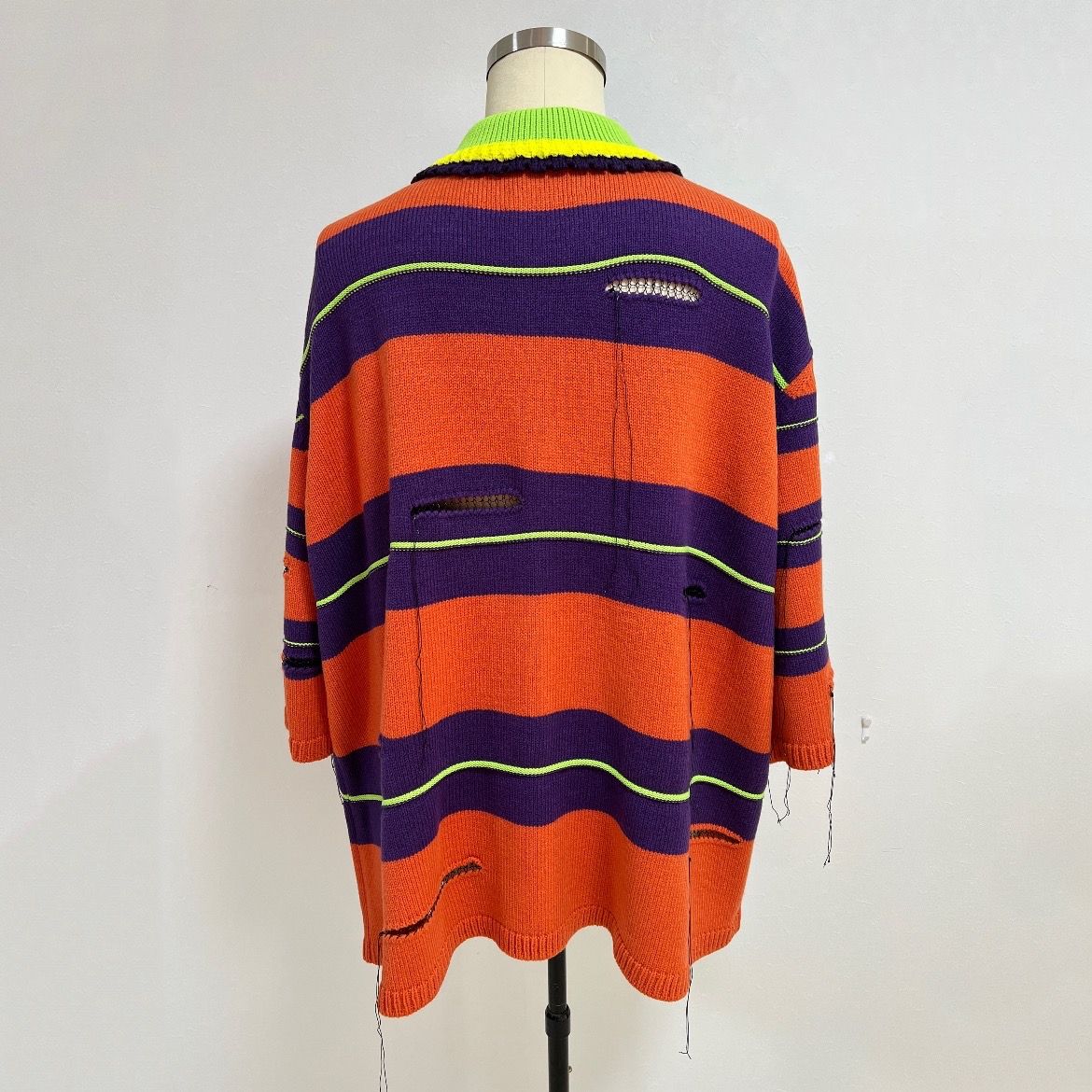 KIDILL - 【残り一点】Oversized Border Polo Knit(Collaboration with