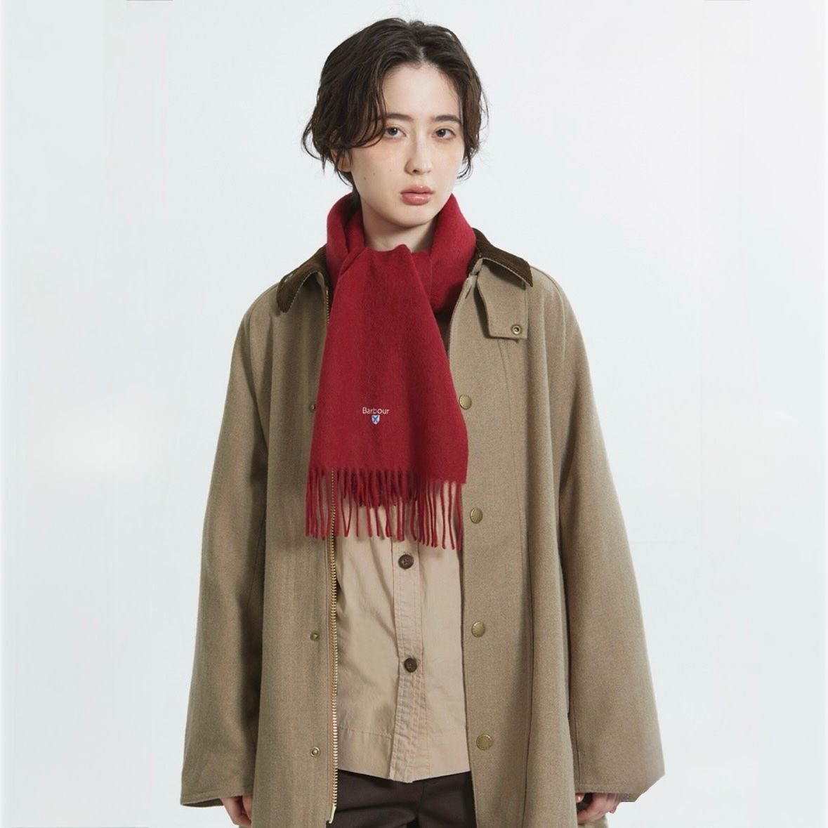【残り一点】Plain Lambswool Scarf