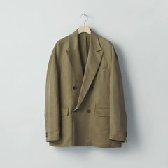 【残り一点】Silk Linen Twill Double Breasted Blazer