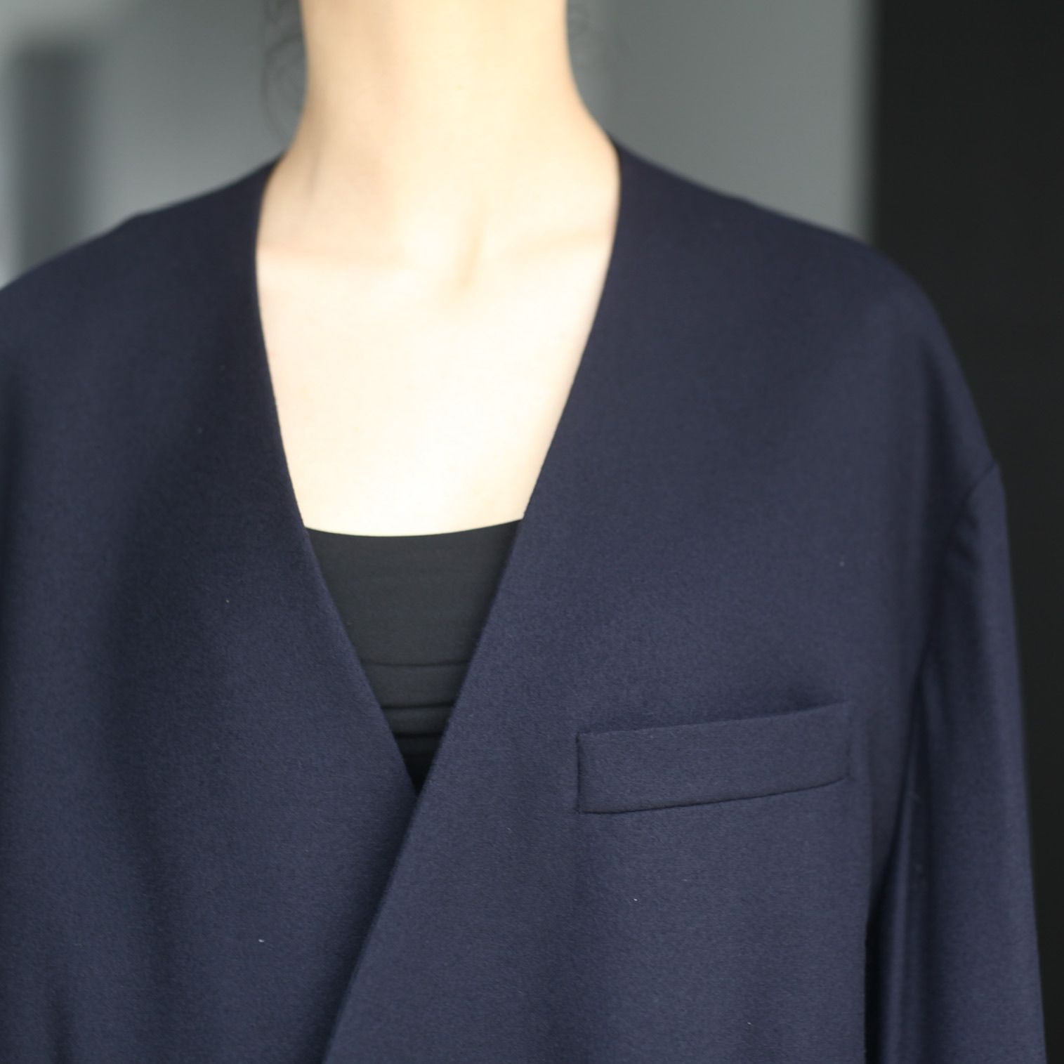 stein - 【残り一点】Oversized No Collar Tailored Jacket