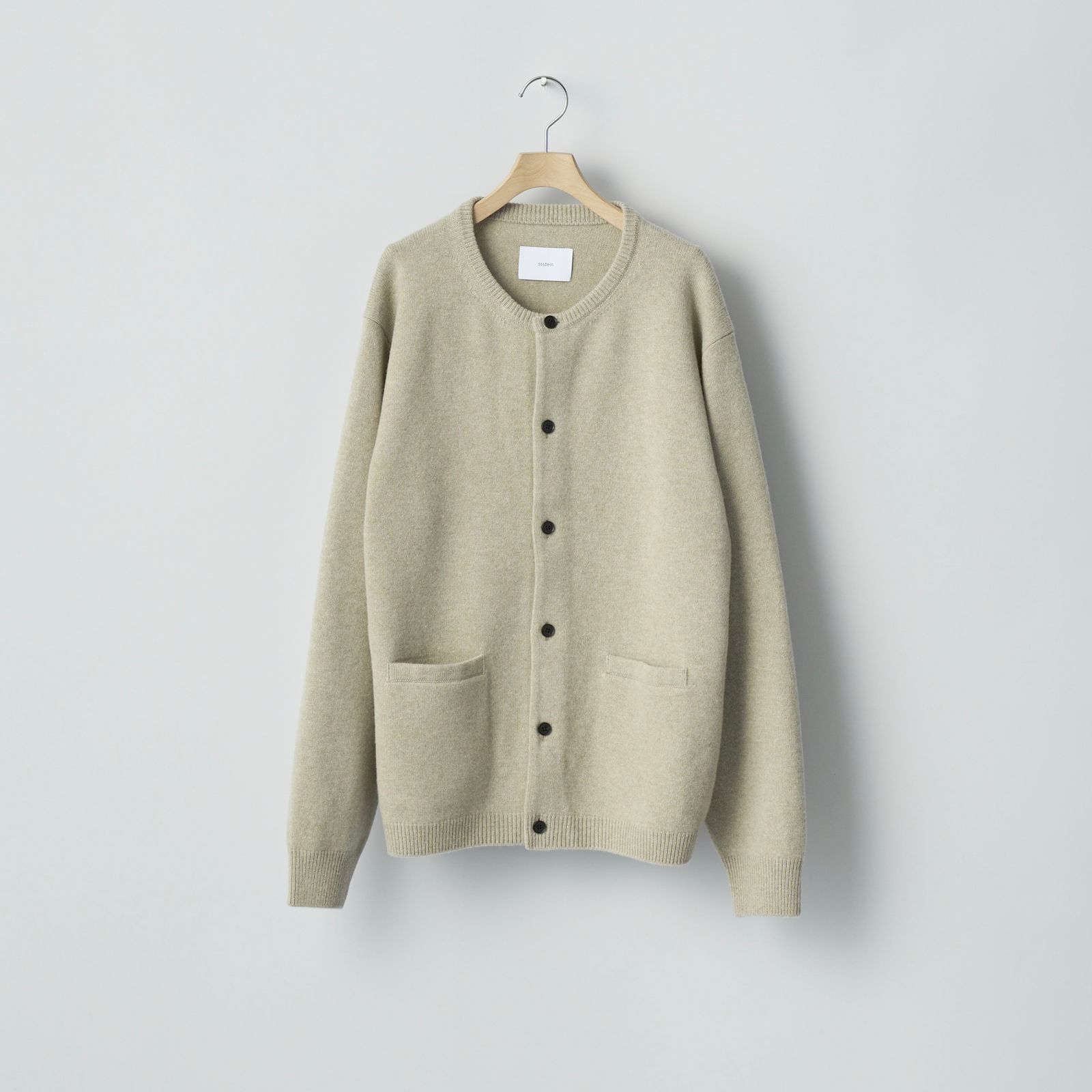 【残りわずか】Extra Fine Wool Knit Crew Neck Cardigan