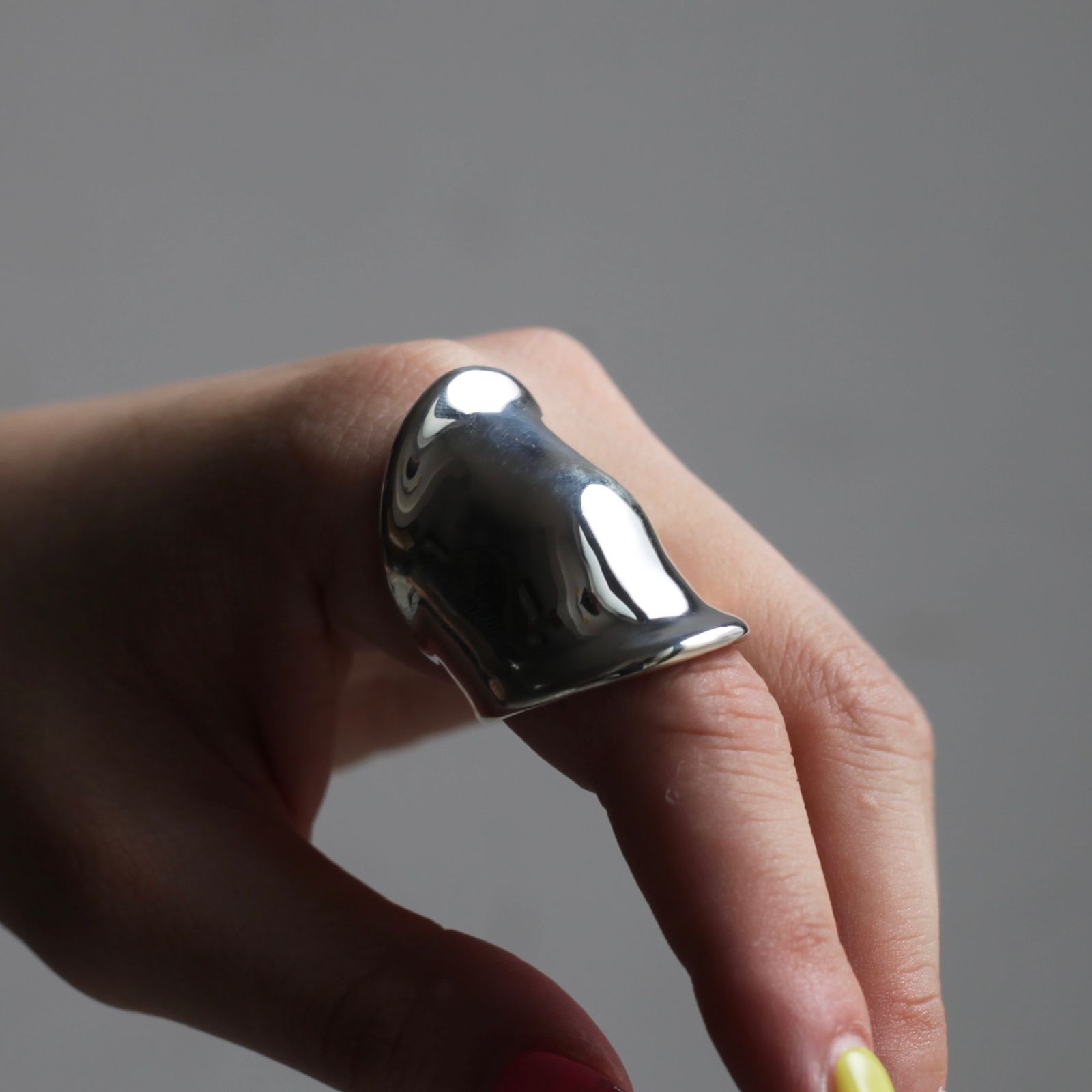 【残り一点】Chopin Right Finger Armor Ring(WHITE)