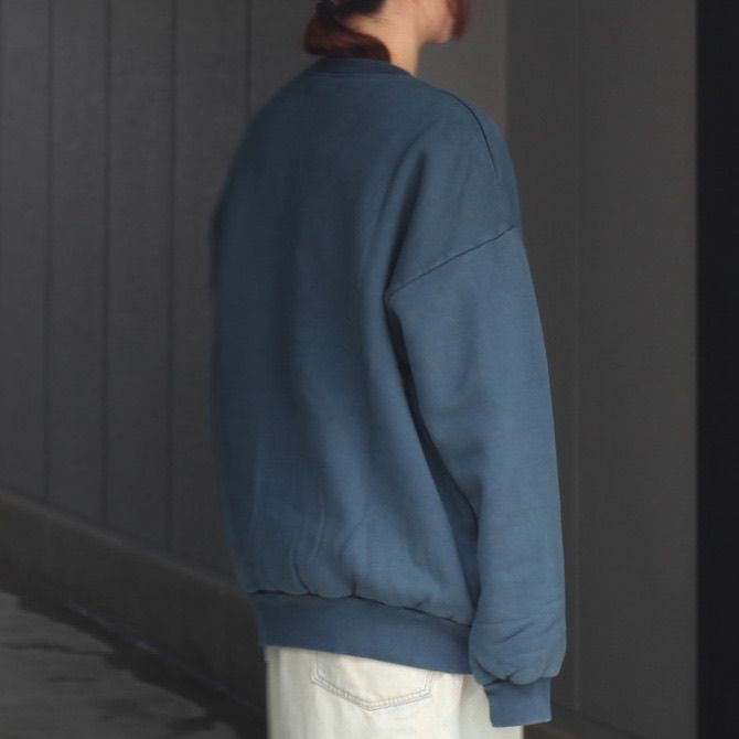 【残り一点】Pigment Dyed Crew Neck Sweatshirt