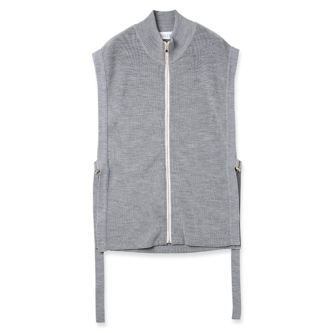 CULLNI クルニ 23aw HighNeck ZipUp Vest Knit-