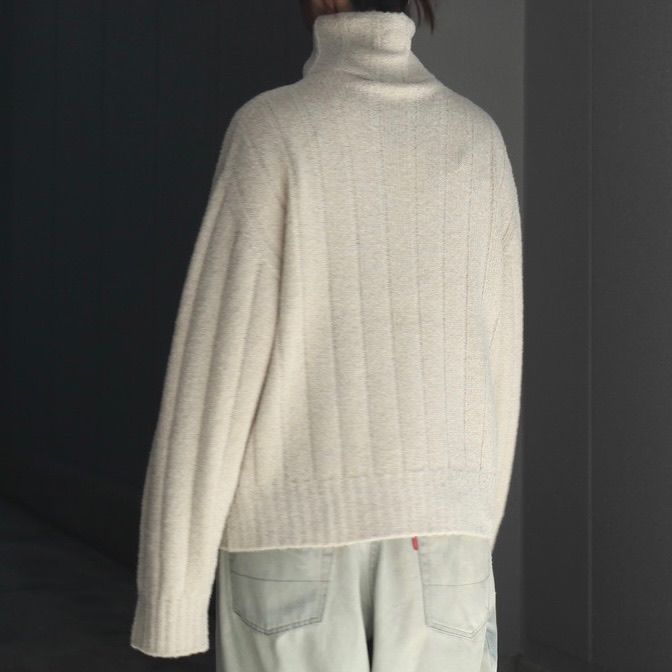 【残り一点】Funny Yarn Wide Rib T/N