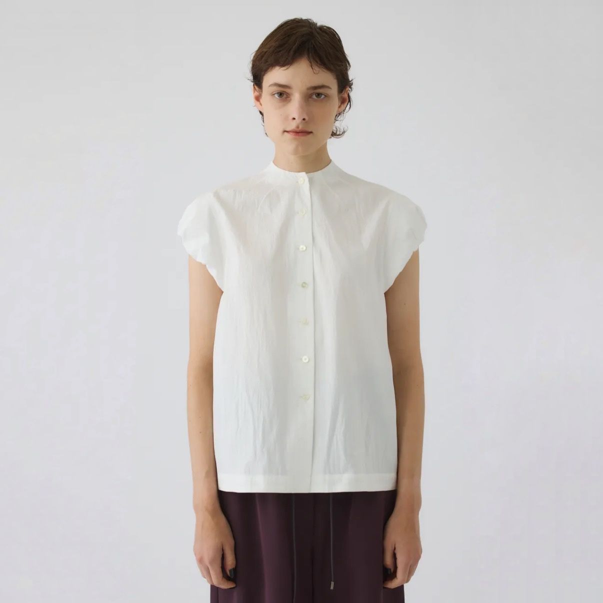 【残り一点】Bottle Neck Volume Blouse