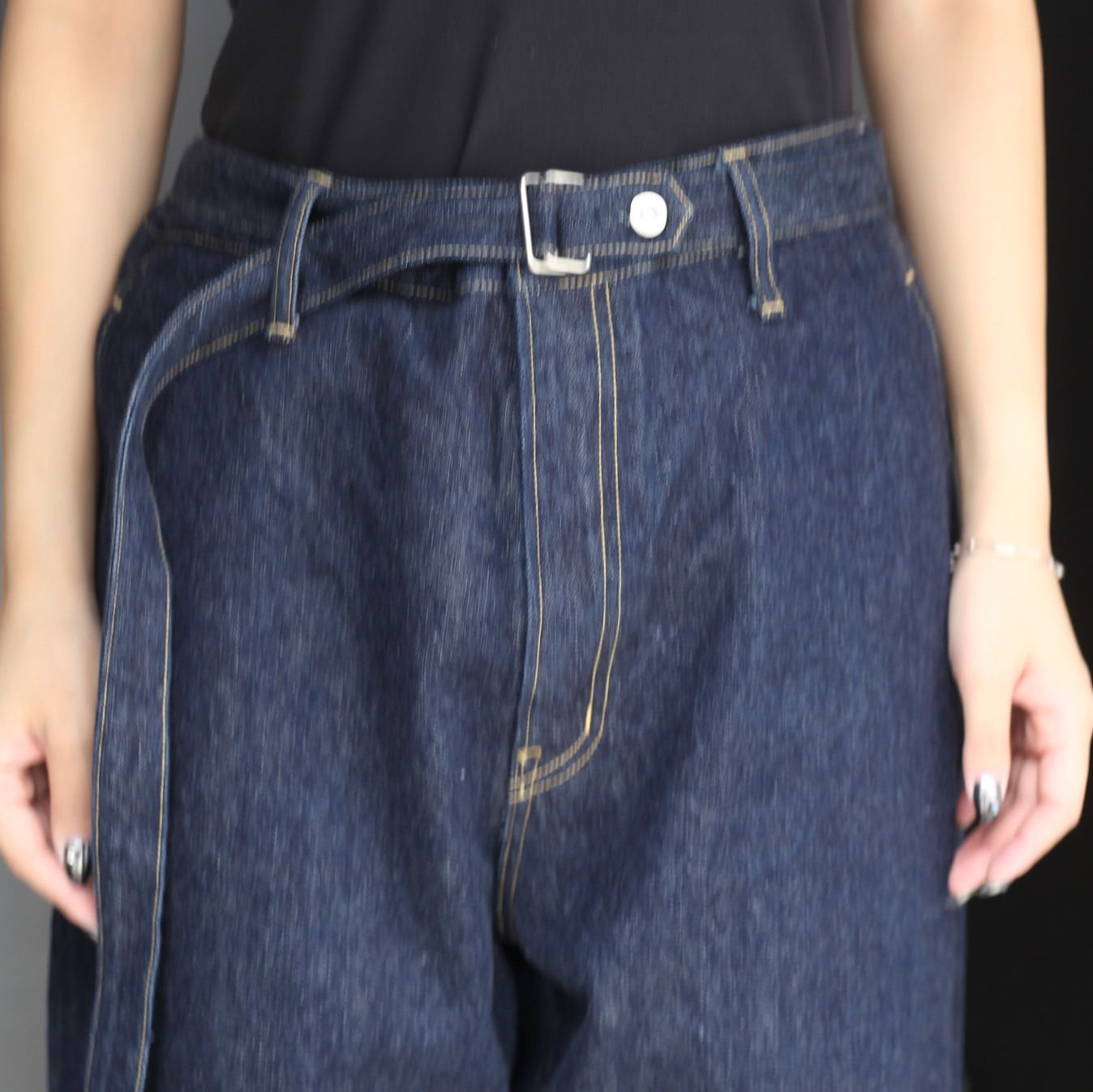 【残り一点】Belted Trousers(ONE WASH)