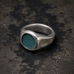 【お取り寄せ注文可能】Leather Jewel Ring