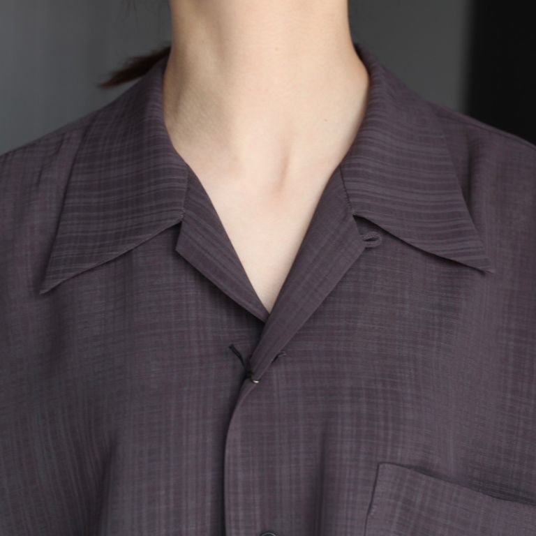 VOAAOV - 【残り一点】オーバーサイズメランジチェックシャツS/S  