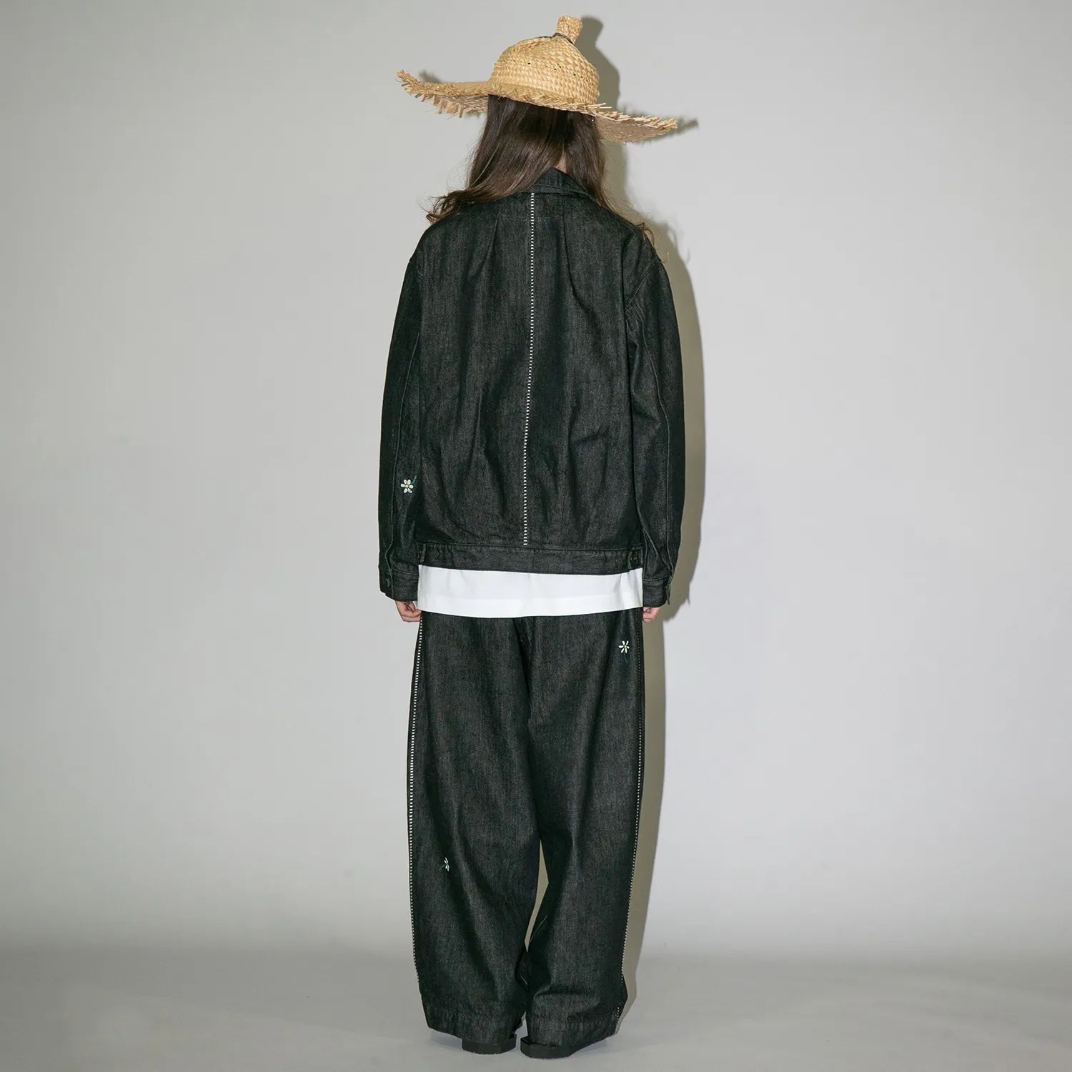 【残り一点】12.5OZデニムブルゾン(ONE WASH)