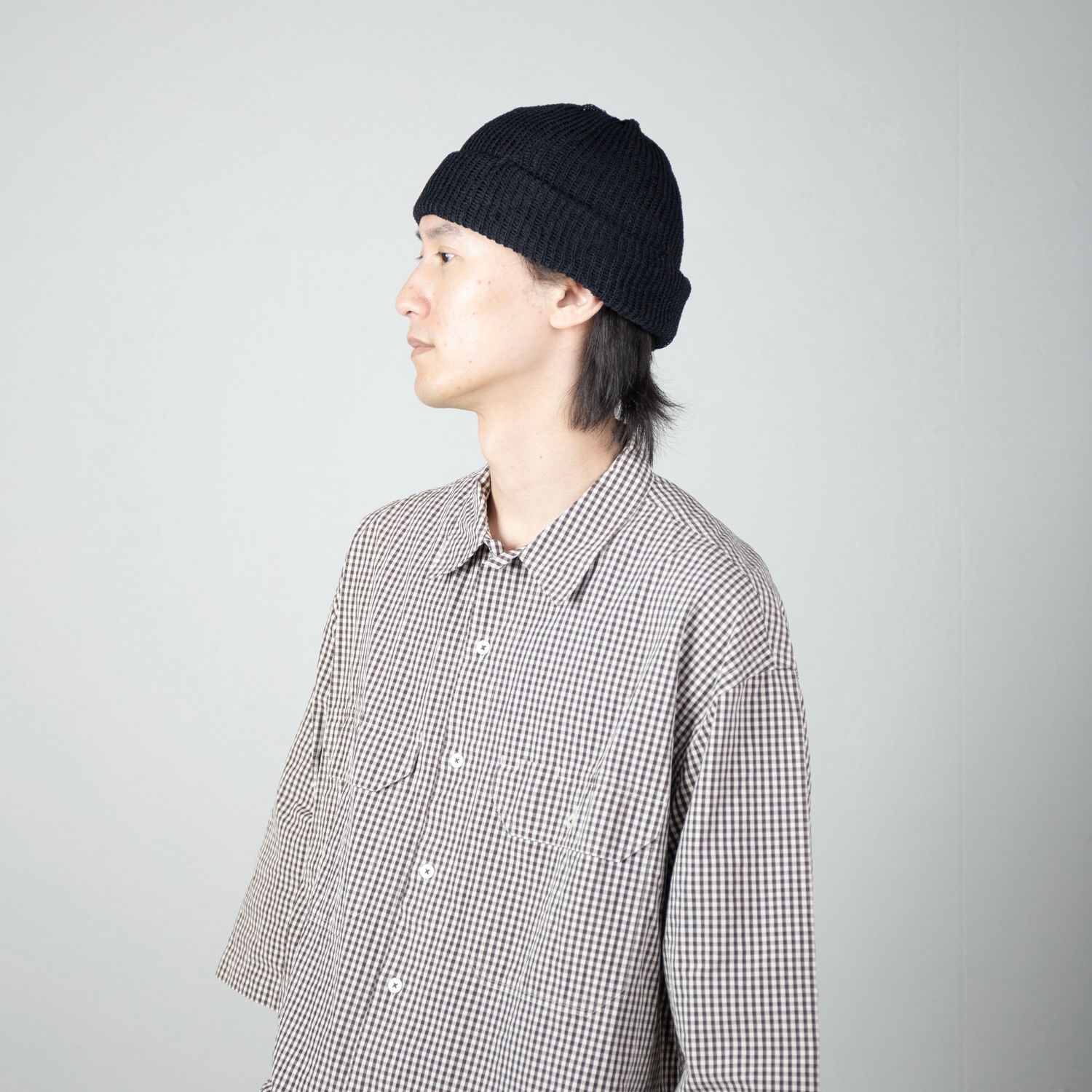 【残り一点】Sheer Mesh Short Knit Cap