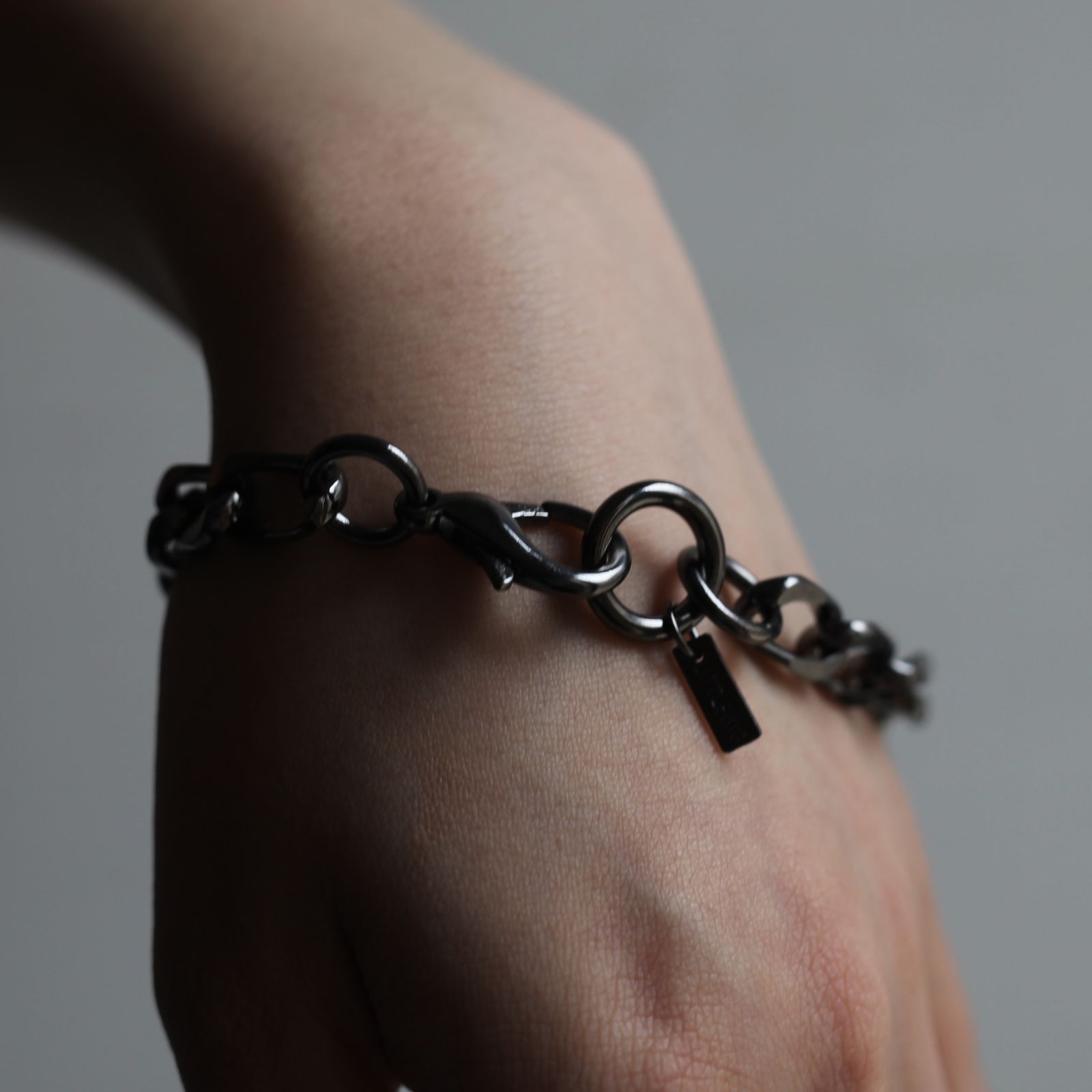 【残りわずか】Curb Chain Bracelet(BLACK)