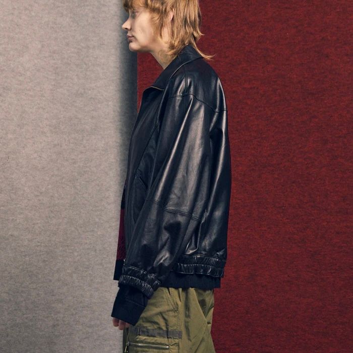 【残り一点】Sheep Leather Stand Collar Blouson