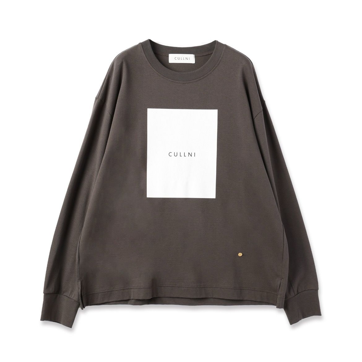 【残り一点】Cotton Jersey Box Logo Print Long Sleeve Pullover