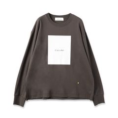 【残り一点】Cotton Jersey Box Logo Print Long Sleeve Pullover