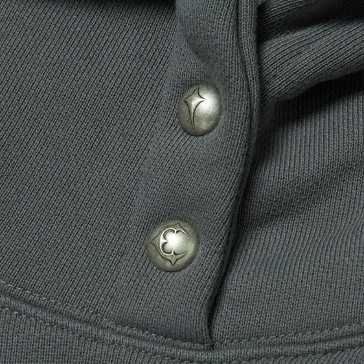 【残り一点】Leather Flame Hoodie