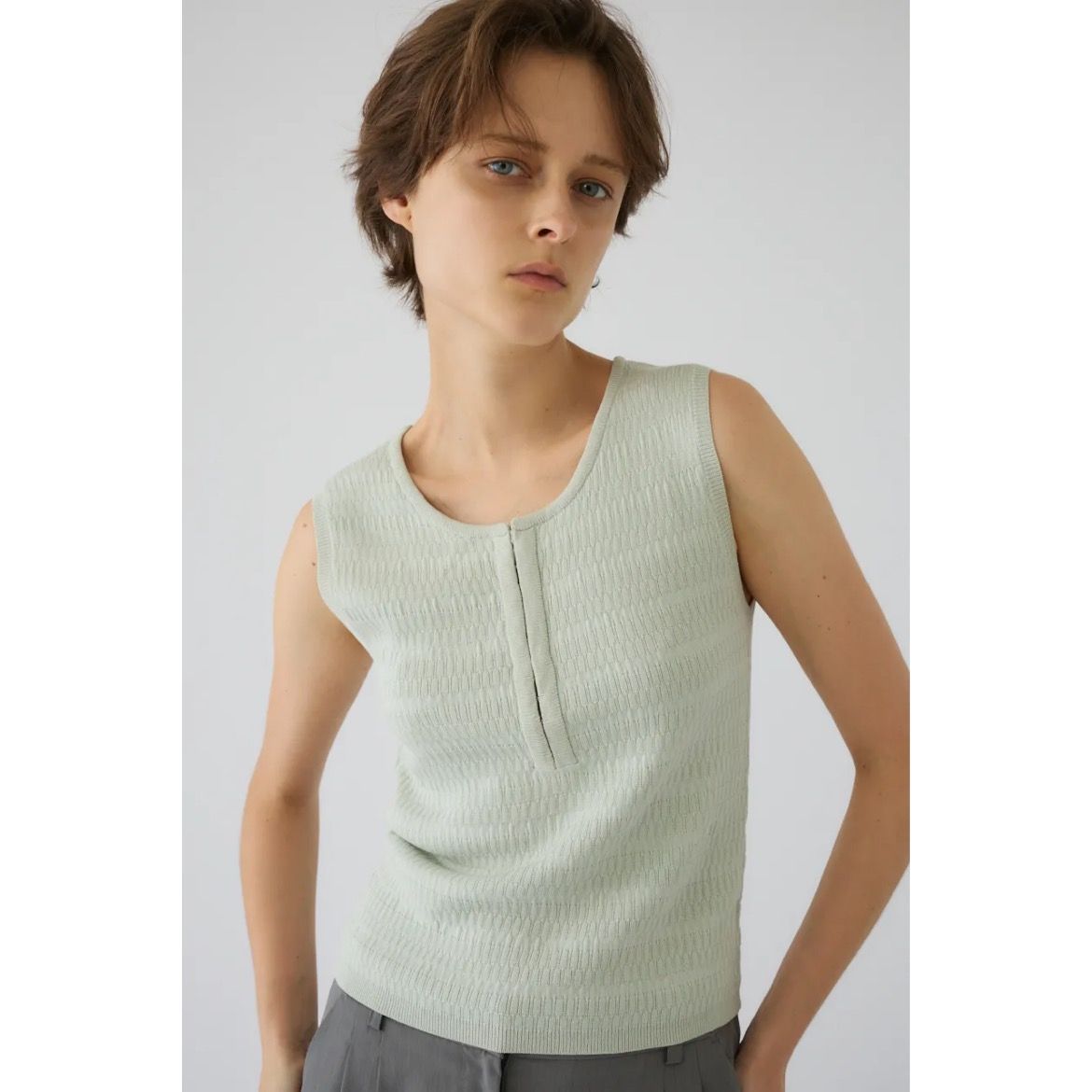 【残り一点】Round Neck Hook Tank