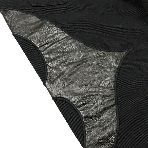 【残り一点】TC Leather Washing Denim Pants
