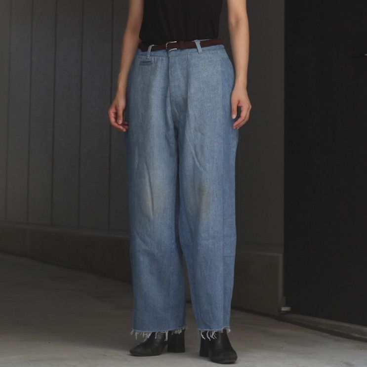 【残り一点】Reconstructed Super Baggy Slacks Denim_2(M)