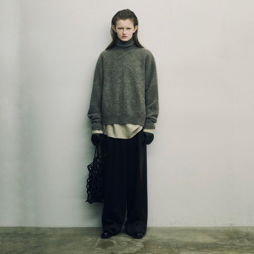 ssstein - 【残りわずか】Long Wide Trousers(2/90 WOOL