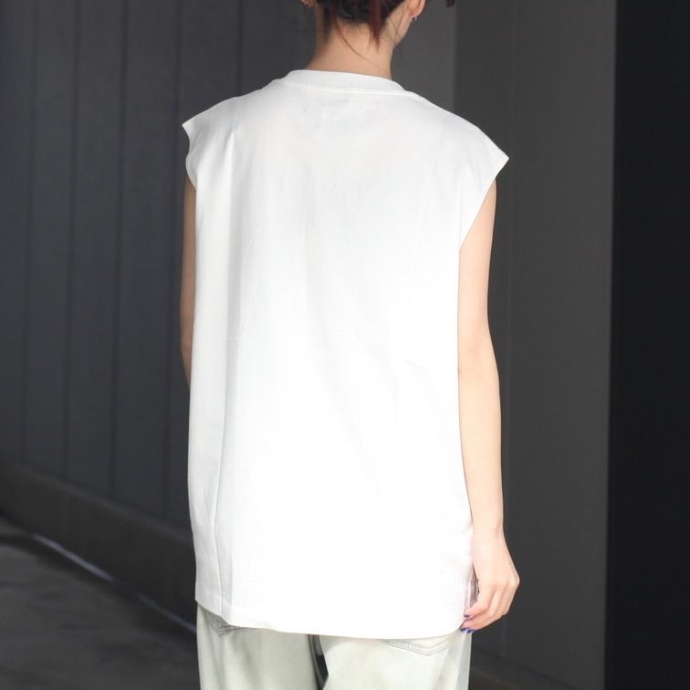 【残り一点】2in1 White Loose-Fit Tank Top
