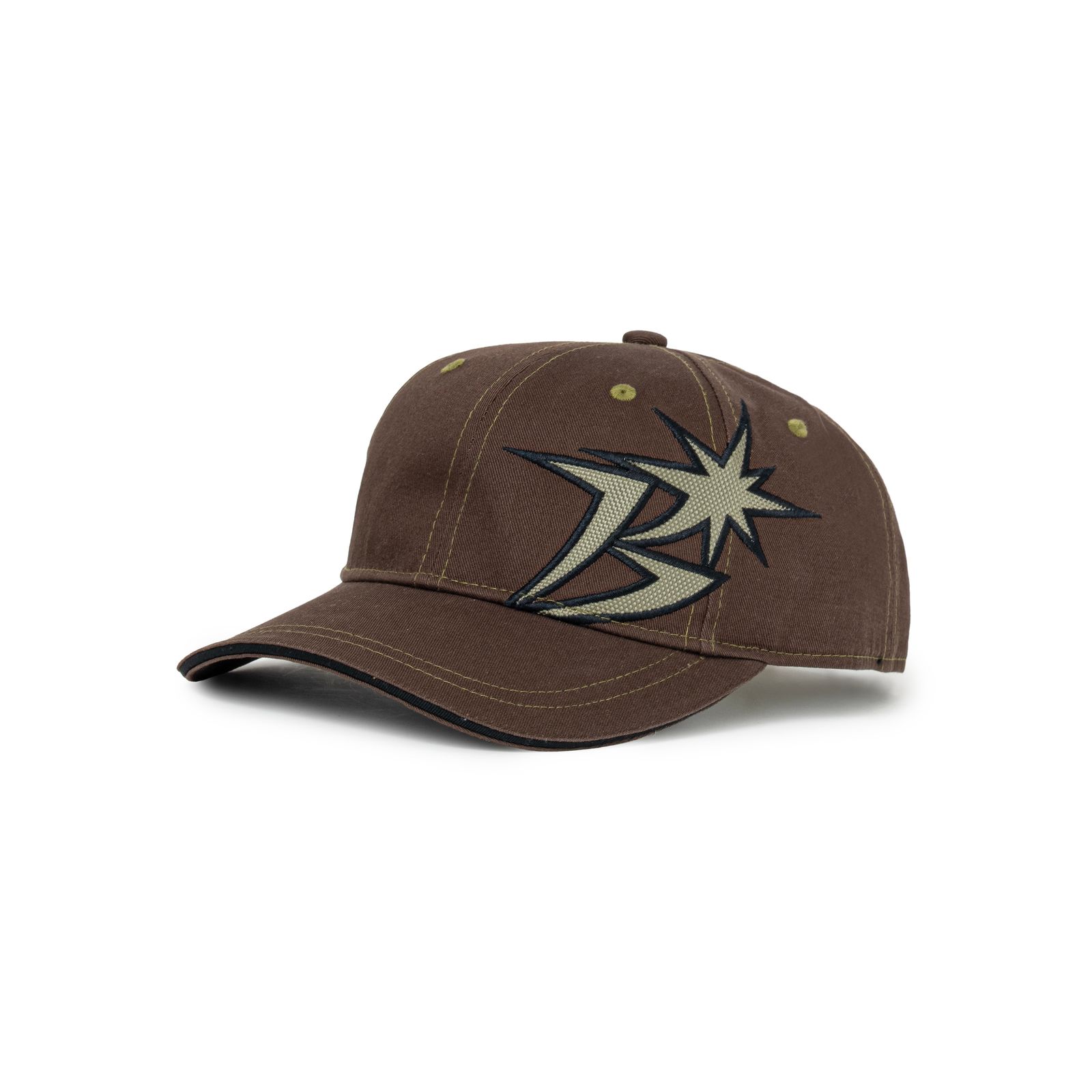 【残り一点】B Logo Contrast Stitch 6-Panel Cap