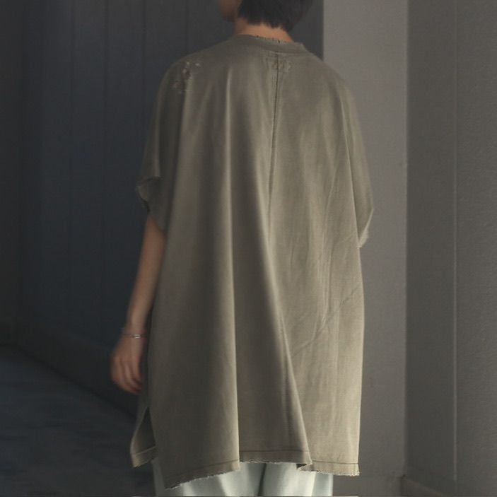 【残り一点】Damaged Tunic with Pocket(PIGMENT DYED)