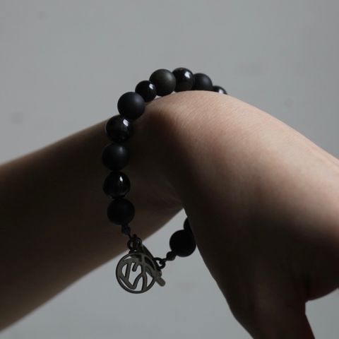 【お取り寄せ注文可能】Juzu Bracelet(BLACK×SILVER)