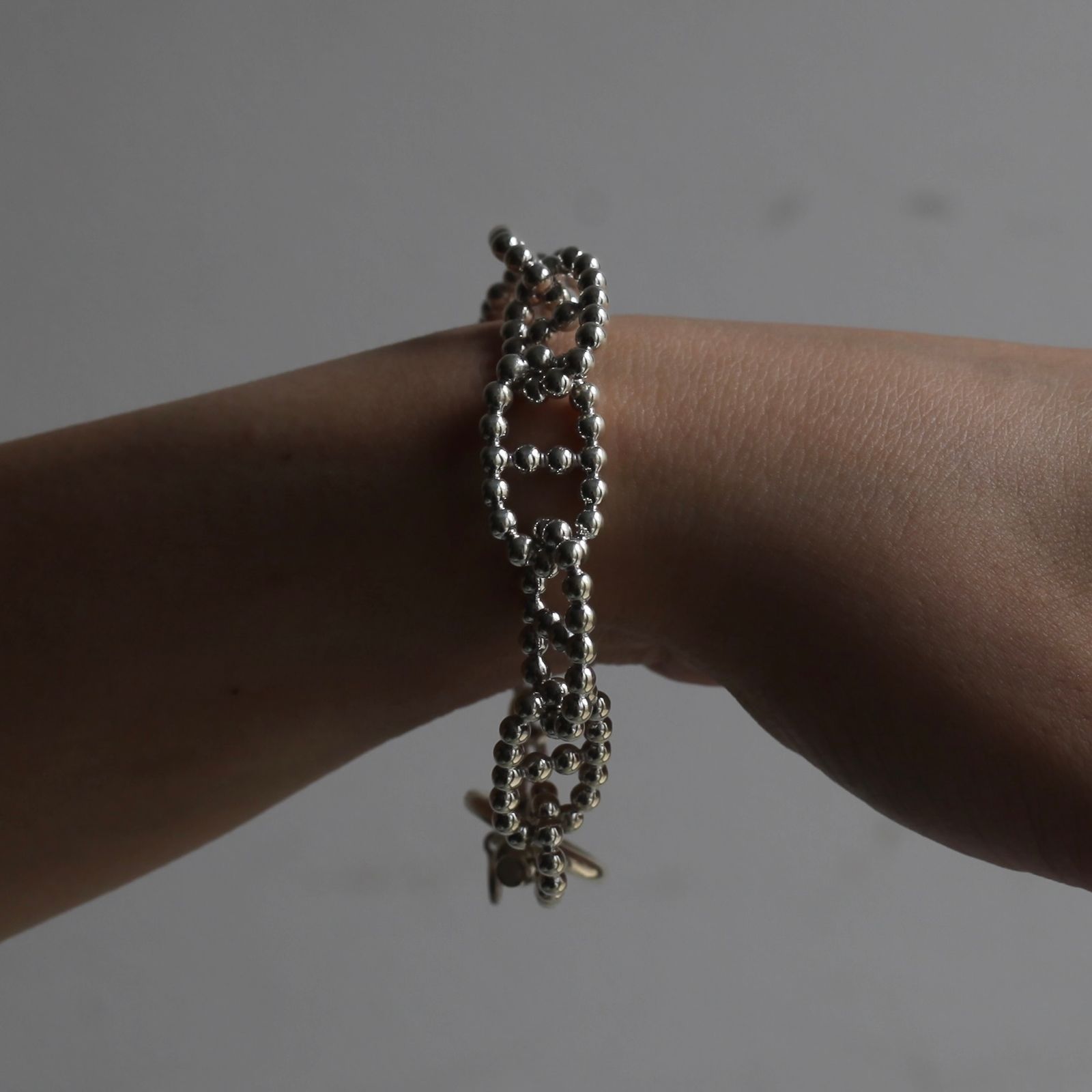 【残り一点】Ball Anchor Chain T-BAR Bracelet LARGE(13mm)