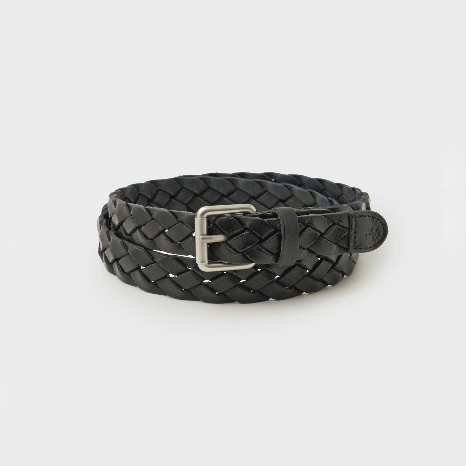 【残りわずか】Narrow Leather Mesh Belt