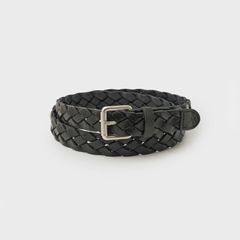 【残りわずか】Narrow Leather Mesh Belt