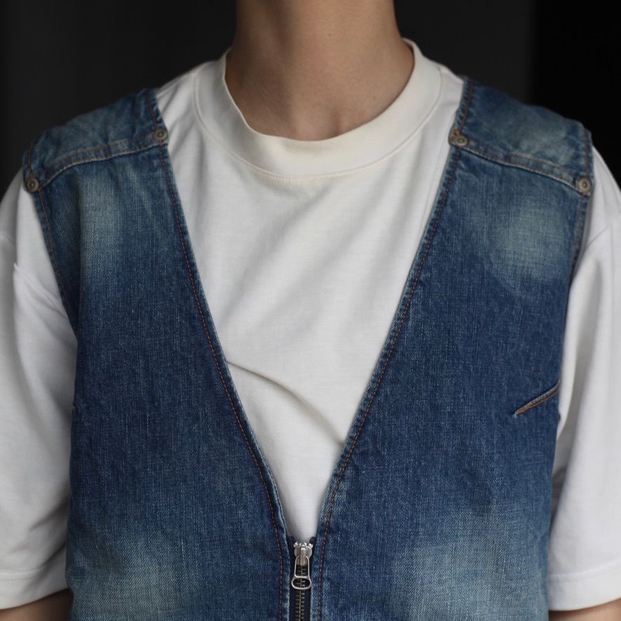 【残り一点】Aged Denim Vest