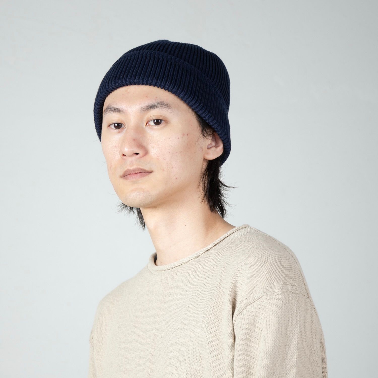 【残り一点】Cotton Acrylic Knit Beanie
