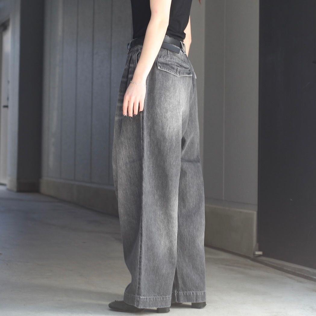 【残り一点】12.5OZワイドデニムパンツ(NO PRINT_USED)