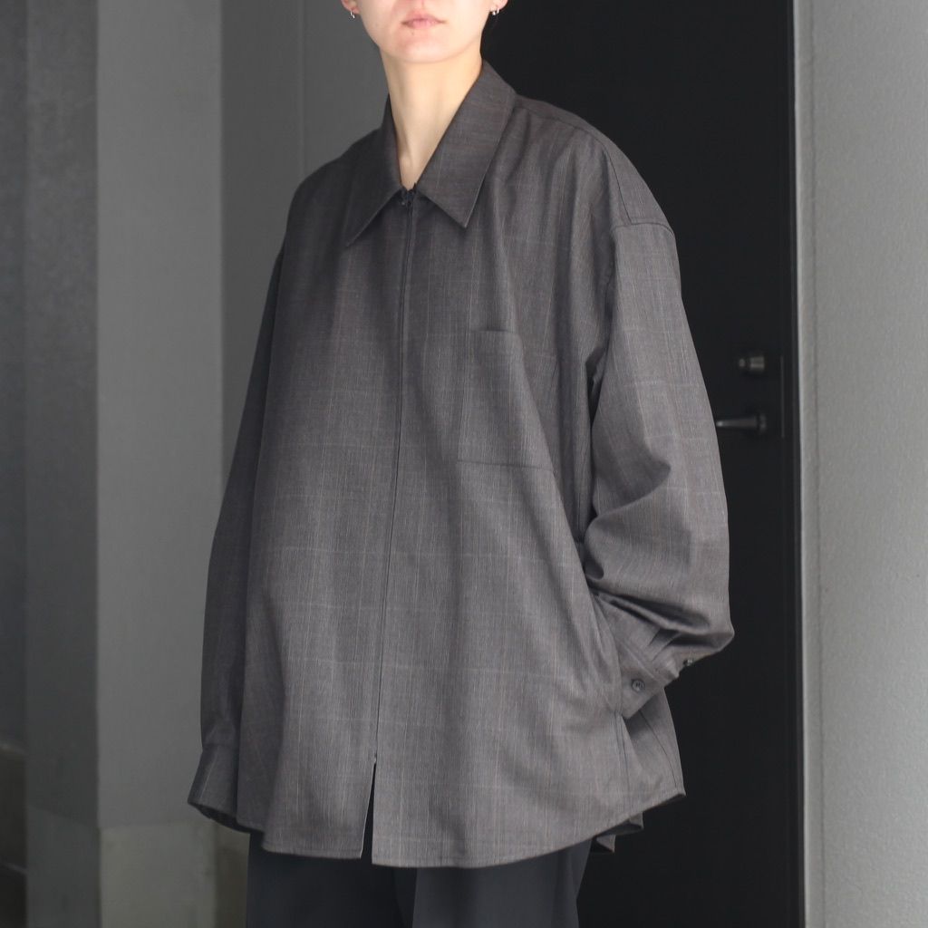 stein】Oversized Zip Shirt Jacket サイズS bckediri.beacukai.go.id