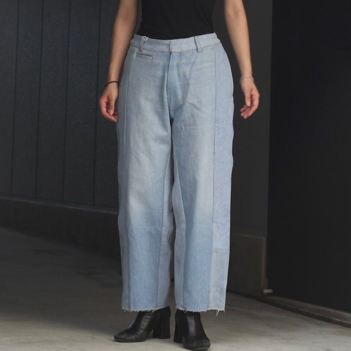 【残り一点】Reconstructed Super Baggy Slacks Denim_1(S)