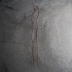 【残り一点】Tear Drop Bolo Tip Necklace(BEIGE LEATHER×SILVER)