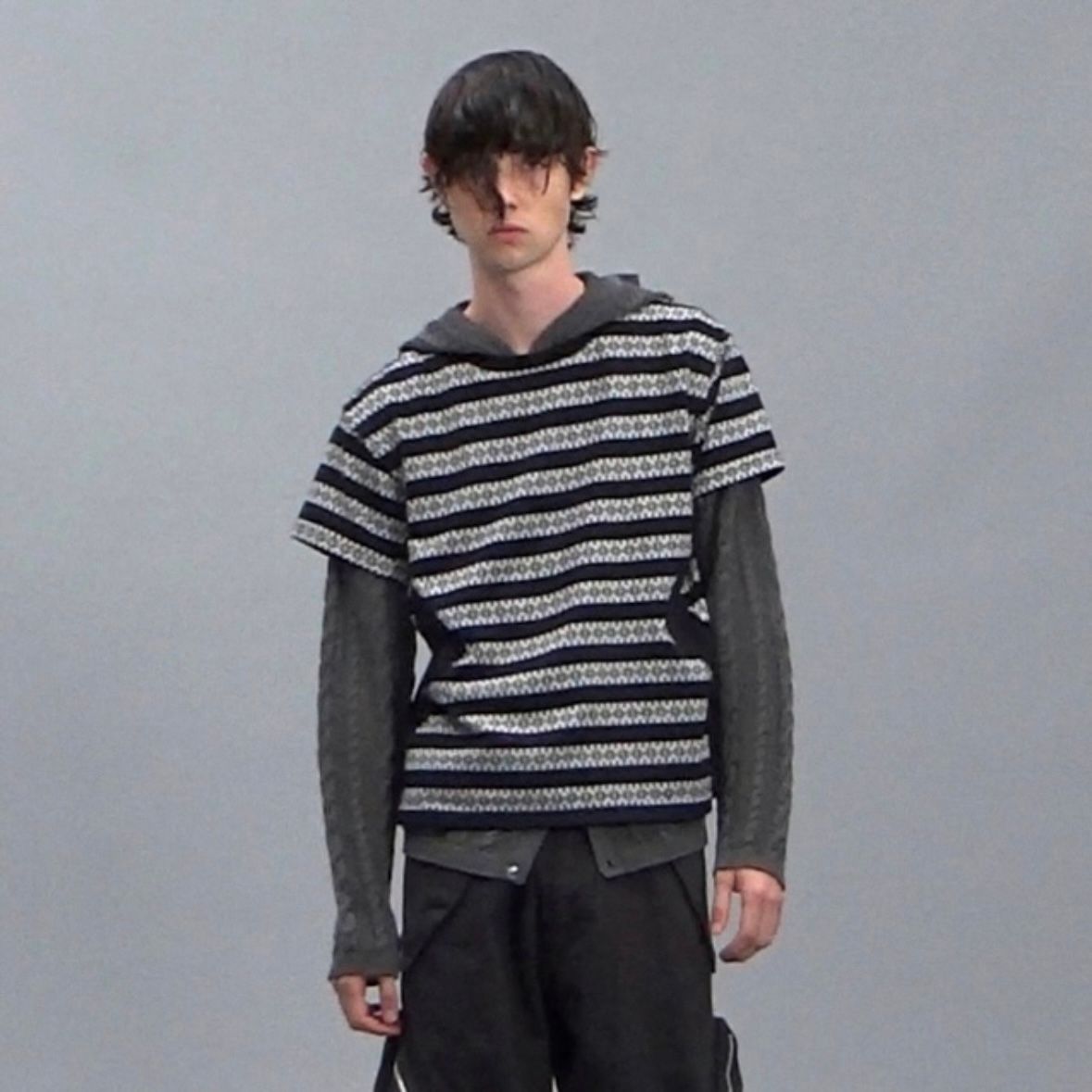 【残り一点】Nordic Pattern Jacquard T-Shirt