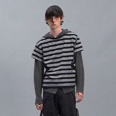 【残り一点】Nordic Pattern Jacquard T-Shirt