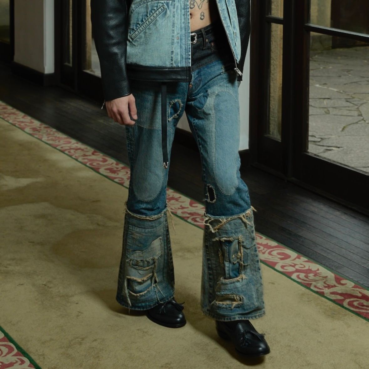 【残り一点】Stratum Denim Pants Flared Cut