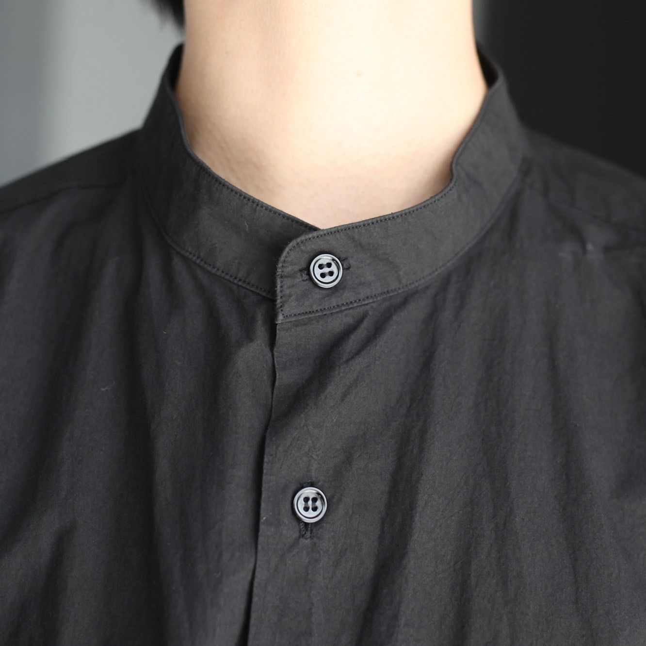 YOKO SAKAMOTO - 【残り一点】Band Collar Shirt | ACRMTSM ONLINE STORE