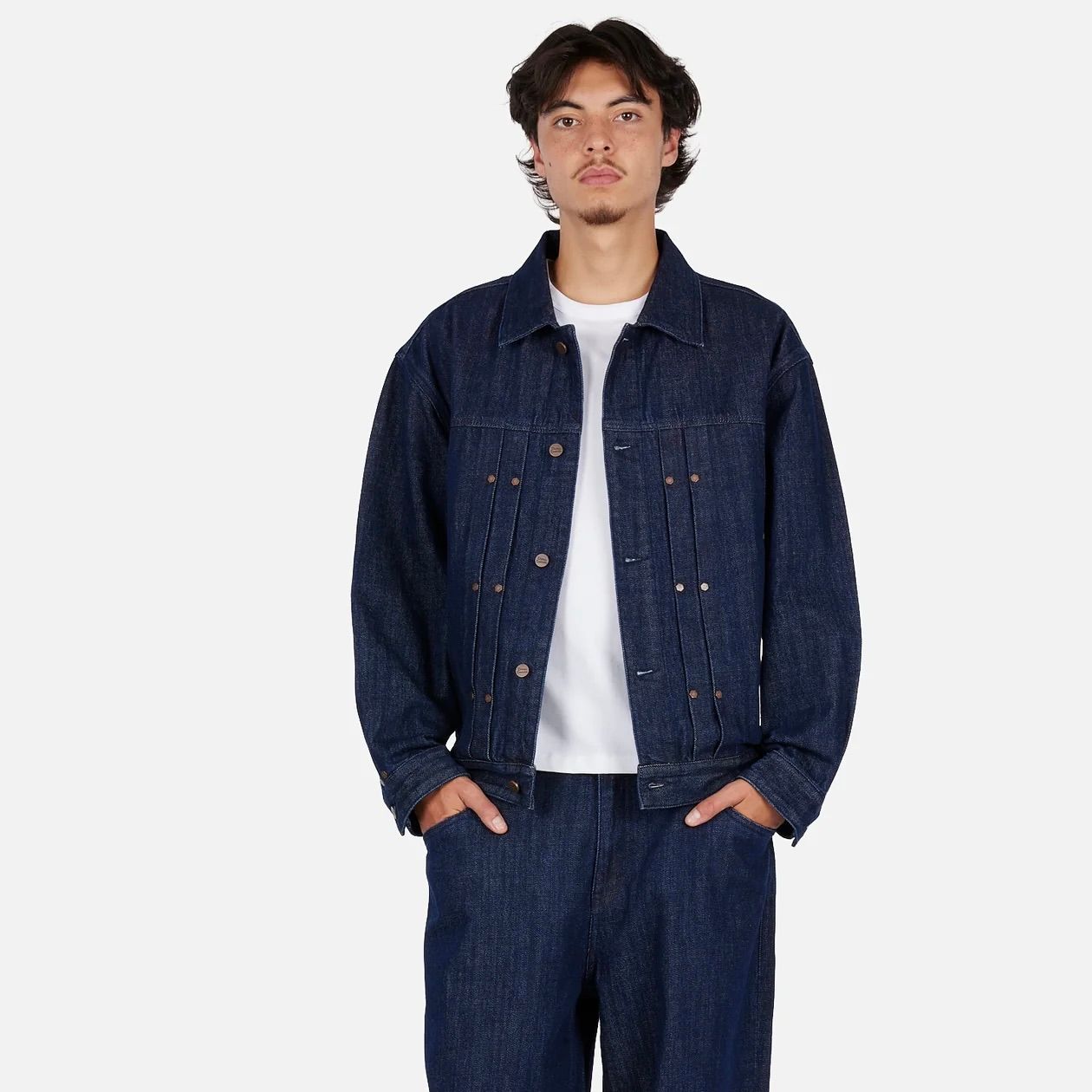 【残り一点】Pleated Denim Jacket