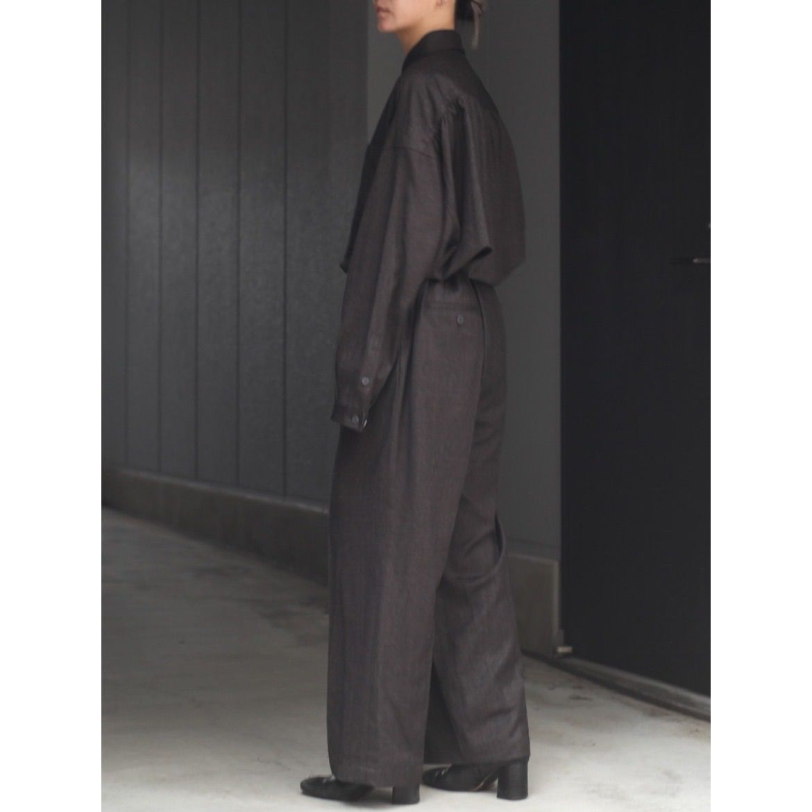 最高級 新品同様 21SS WORK jump suit yoko sakamoto ヨーコ サカモト ジャンプスーツ ツナギ オールインワン Lサイズ  / ブラウン オーバーオール - www.thailandpacking.com