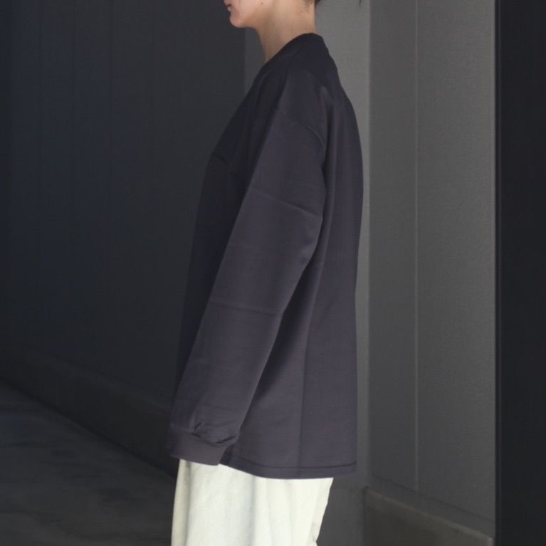 【残り一点】Supima Cotton Oversized Long Sleeve Pocket Tee