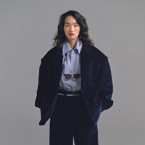 【残り一点】Round Big Shoulder Corduroy Jacket